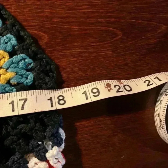 Womens Mini Dress Black XS/S Crocheted Spaghetti Straps Mini Crocheted Squares - Picture 7 of 9